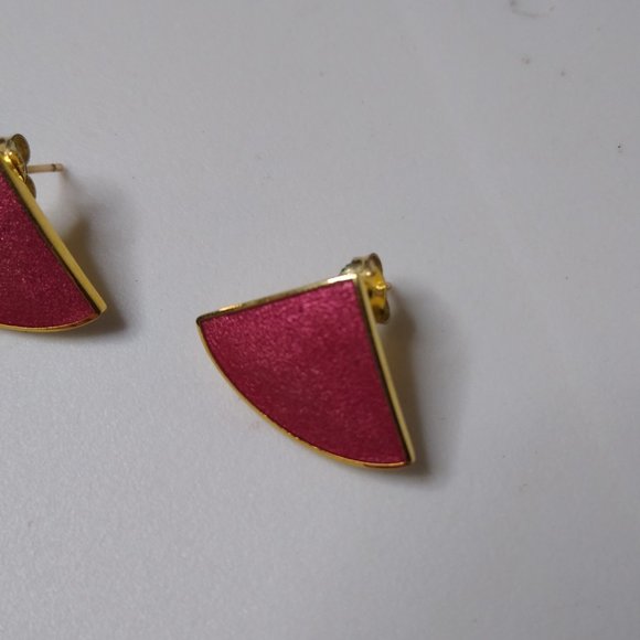 Vintage Pink Isle Of Skye Stud Earrings - Picture 5 of 12